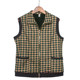 Middle -aged and elderly women's vest new mothers wear vest thin velvet grandma autumn clothing plaid jackets Old people clothes hurried shoulders
