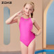 Zhouke parent-child family wear women one-piece triangle girls professional swimming training mother and daughter wear student racing swimsuit