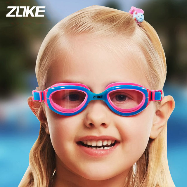 ZOKE Children's swimming goggles Boys and girls waterproof and anti-fog HD comfortable swimming glasses Swimming equipment