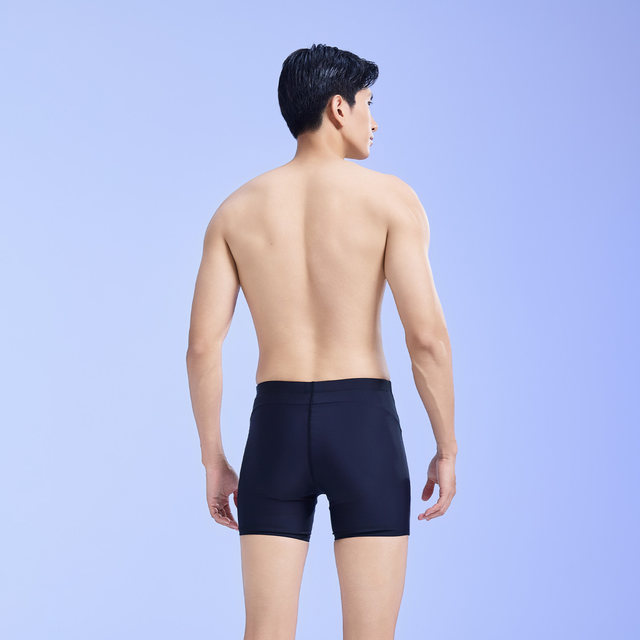 Zhouke men's swimming trunks flat angle professional swimming training zoke large size students beginner quick-drying competition swimming trousers