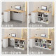 Corner cashier cream cream wind front desk small bar simple counter Modern clothing store reception platform L -shaped counter
