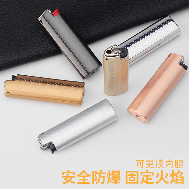 French Bic disposable lighter metal set J3 grinding wheel flint creative personalized advertising customization customization