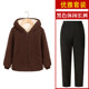 Grandma's winter coat, middle-aged and elderly women's thickened cotton coat, mother's lambswool clothes, mother's wife's hooded cotton-padded jacket