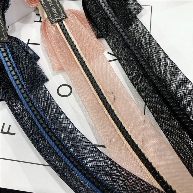Korean mesh double-layer bow headband anti-slip with toothed wide-edge pressure hairband for women simple temperament versatile hair card