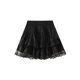 Lace fluffy cake short skirt for women in autumn new large size fat mm high waist slim small a-line gauze skirt 98060