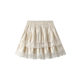 Lace fluffy cake short skirt for women in autumn new large size fat mm high waist slim small a-line gauze skirt 98060