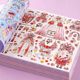 High-value Shiny dress-up stickers girl handmade DIY educational toys quiet princess paste makeup stickers for women