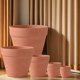 Red pottery flower pots, succulent pots, orchid pots, green plants, breathable extra-large simple coarse pottery mud pots, water-absorbing nursery pots, potted plants