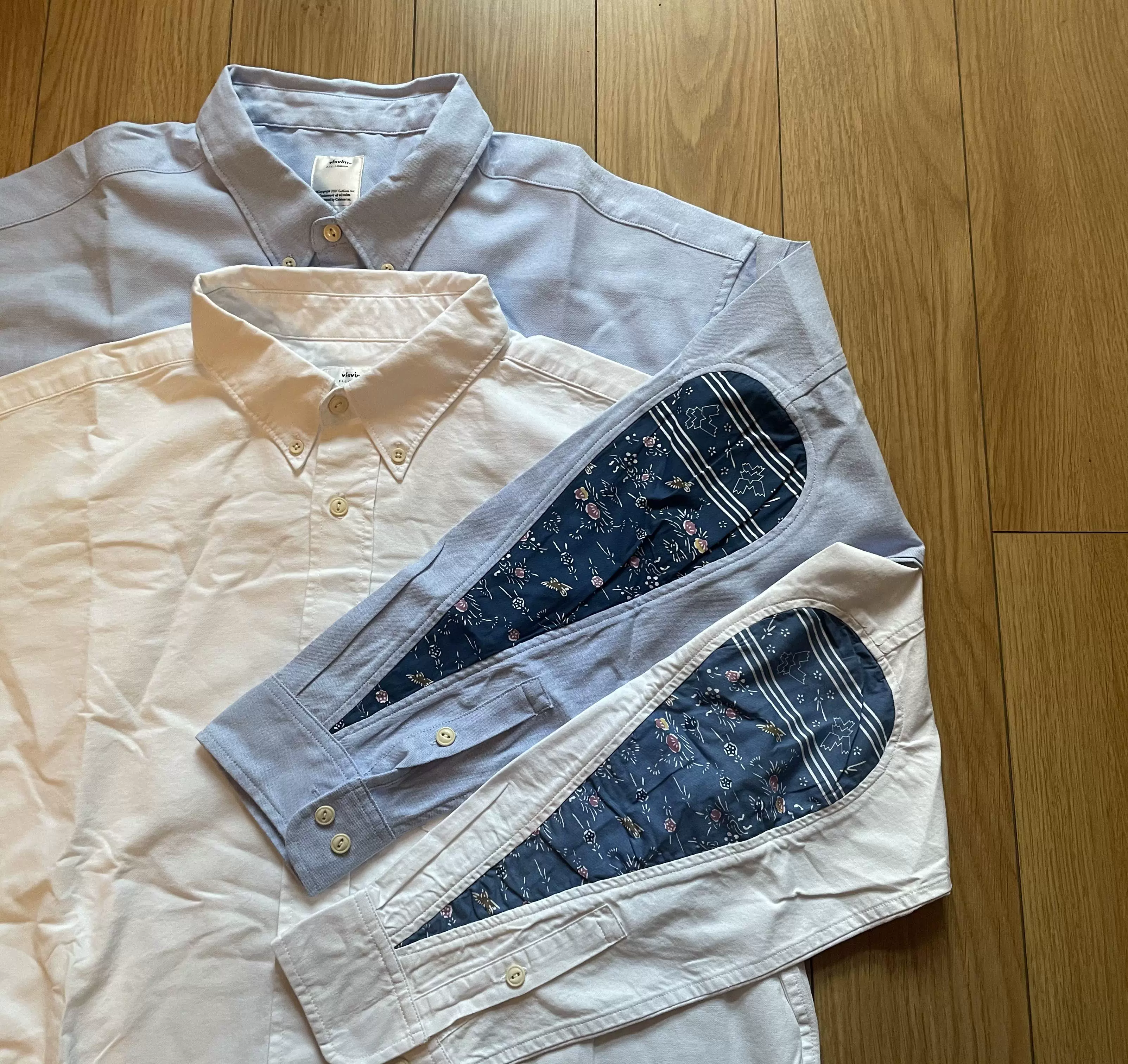 现货】VISVIM1 ALBACORE GARUDA SHIRT 腰果花水滴拼接衬衫21AW