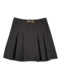 Black pleated skirt and skirt for women 2023 summer large size fat mm slim high waist pocket versatile A-line short skirt