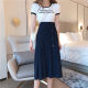 Large -size skirt in the long skirt in the long skirt, a piece of A -line skirt, fat mm, thin women's wild skirt spring and summer