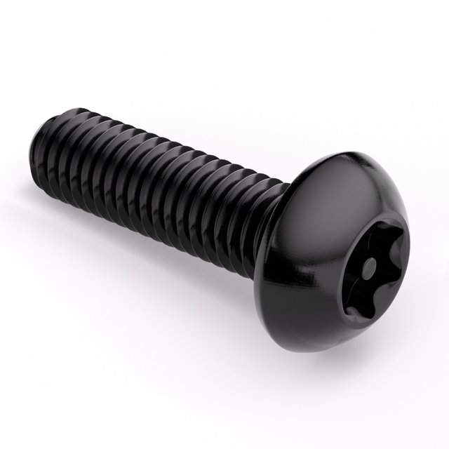Black 304 stainless steel inner plum blossom anti-theft screw round head screw pan head with stud bolt m3M4M5M6M8M10