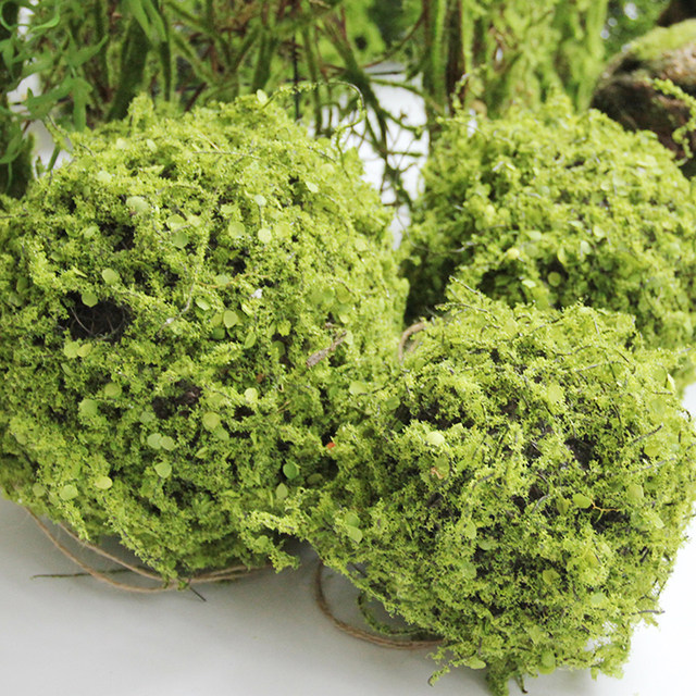 Simulated grass ball decoration gardening landscape landscaping green plants corner corridor aerial hanging hanging flower art indoor