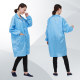 Antistatic clothing long work clothes hooded dust-free coat electronics factory blue and white dust coat men and women food factory protection