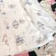 Ruibbit white musical notes imitation rabbit fur coat round neck long sleeve autumn and winter top plush cute subculture girl