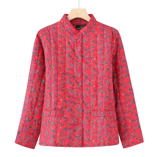 Middle -aged and elderly mothers winter clothes down cotton jacket inner girl grandmother dress cotton jacket.