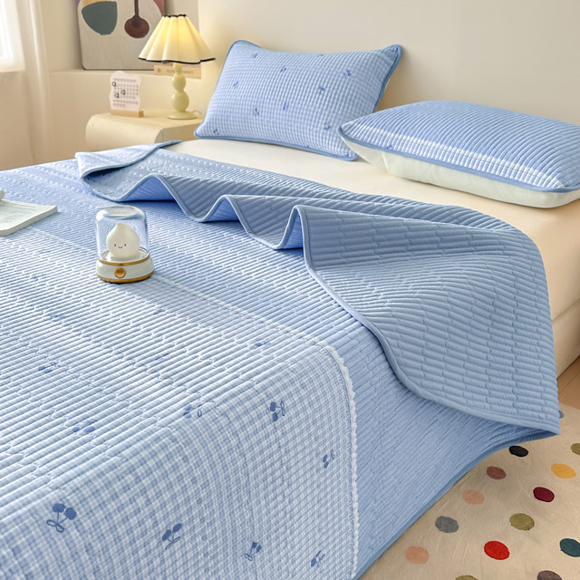 2025 new tatami bed cover single-piece A-class mother and baby grade four-season universal non-complete cotton pure cotton bed sheet three-piece set 3