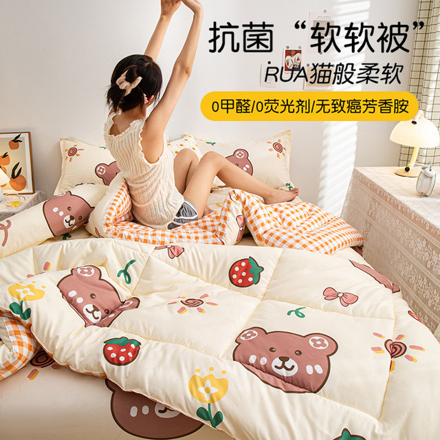 Winter quilts and winter quilts thickened warm quilts cores four seasons student dormitory single spring and autumn quilts 2025 new model