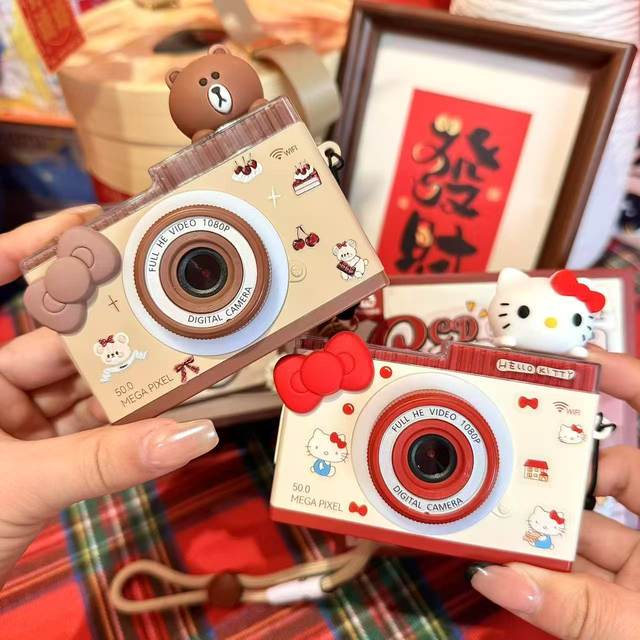 mobee retro children's CCD digital camera high-definition photo KT cat cute student tenth birthday gift 10