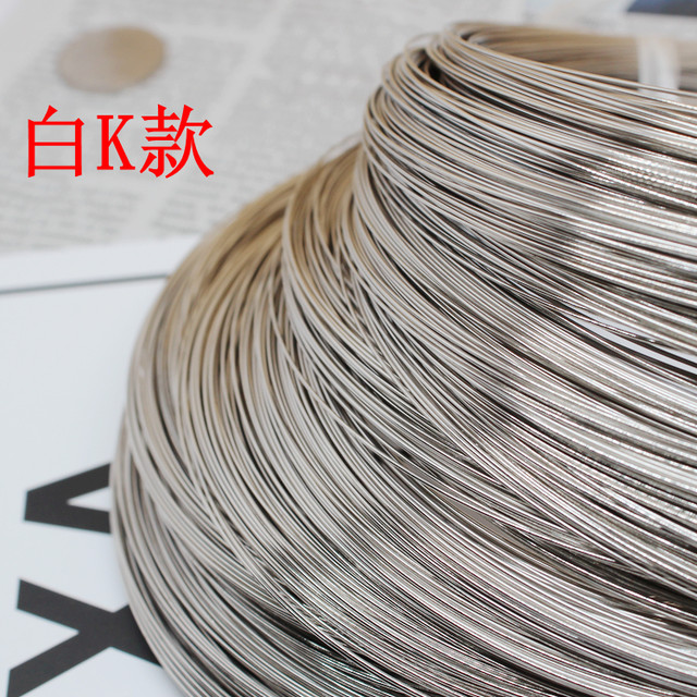 Light gold memory wire collar handmade DIY jewelry accessories white K ring bracelet ring main line bracelet material