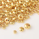 18K gold abacus beads and sparse beads and spacer pieces handmade DIY bracelet beads accessories accessories gold beads tire beads flying saucer beads
