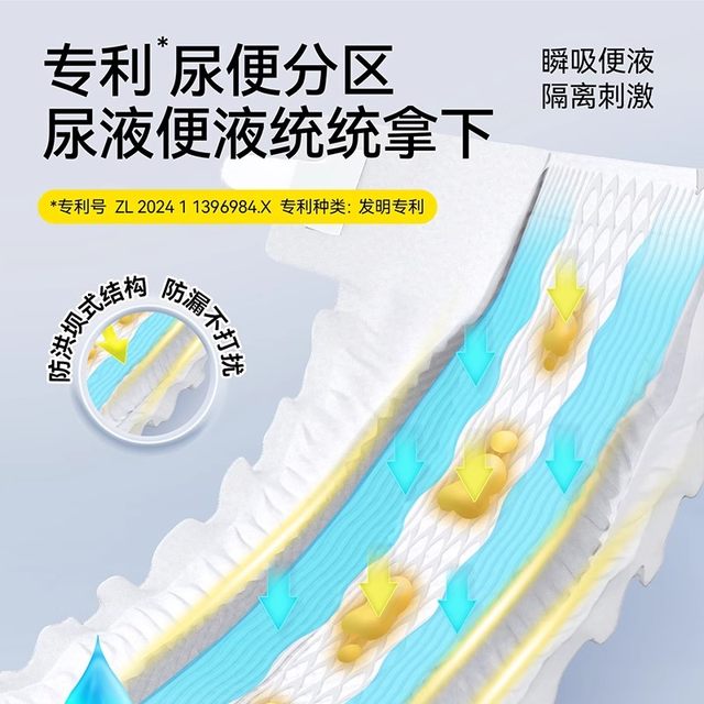 Yiying First Class Super Trial Pack Thin Breathable Soft Diapers S Size 1 piece