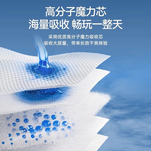 Yiying diaper trial pack baby ultra-thin breathable pull-up pants NB/S/M/L/XL baby diapers 6 pieces