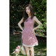 
Ximeng 2025 new summer Korean unique temperament skirt high-end small red plaid dress