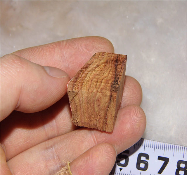 Hainan Huanghuali wood tiger skin pattern small material can be used as handles