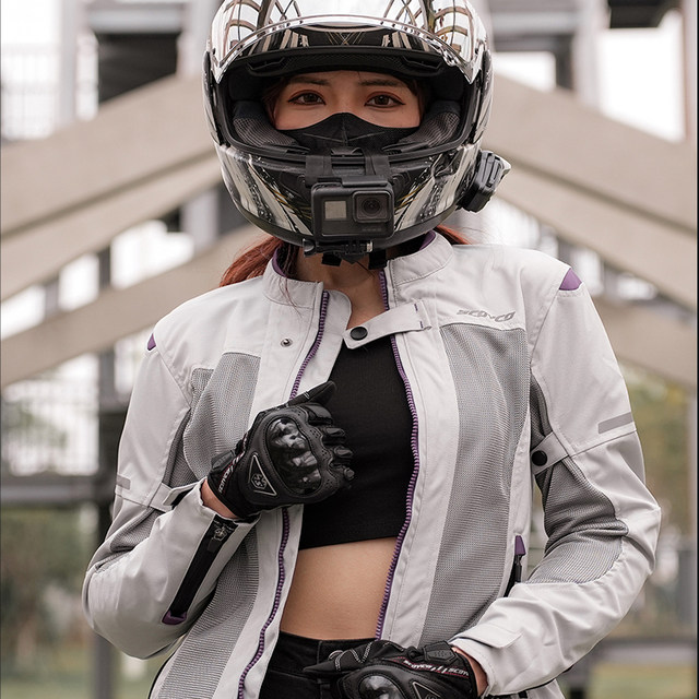 Winter racing motorcycle gloves, windproof, anti-fall, touch screen, female motorcycle rider equipment, waterproof and warm in summer