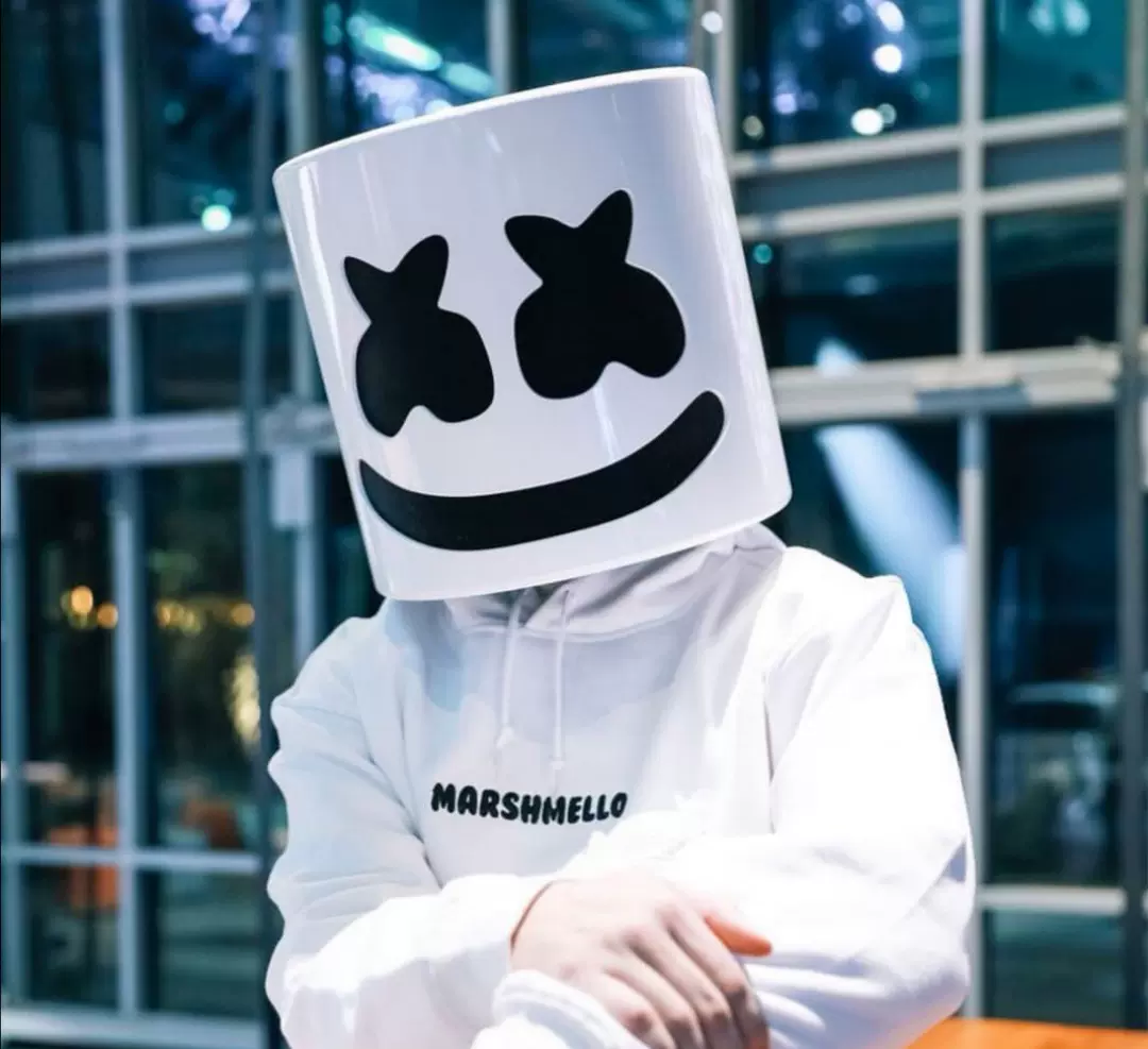 Marshmello Tiesto头盔百大棉花糖dj头套音乐节酒吧互动气氛道具