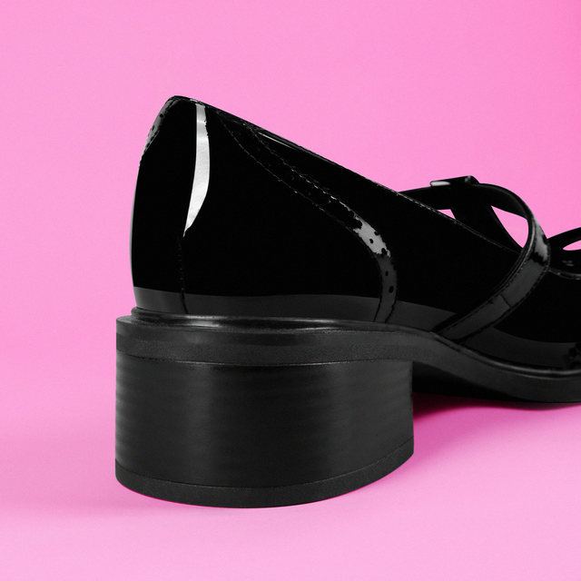 
KISSKITTY Mary Jane Small Leather Shoes for Women 2025 New Black Oxford British Thick Sole Versatile Single Shoes