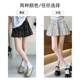 Black floral short skirt for women 2025 new spring and autumn high waist A-line skirt with small temperament fluffy cake skirt
