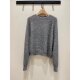 Sweater, fashionable new round neck pullover, classic striped simple casual style, versatile skin-friendly sweater 0.36