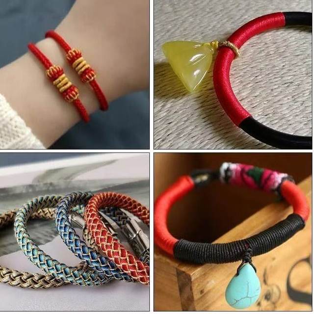 Wenwan gourd cathode winding red rope bracelet necklace ring bracelet bracelet bracelet red rope winding ring rope year red rope