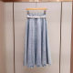 In-stock Yili Zhuoya 24 summer new style fashion commuter A-line high waist umbrella casual pocket denim mid-length half