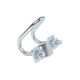 Cross pipe clamp fastener double U-shaped delivery bed clamp stainless steel fixed buckle galvanized greenhouse pipe clamp hoop
