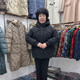 Extra-large 200 Jin [Jin equals 0.5 kg] Mom's cotton jacket, women's small casual down cotton jacket, medium length, thickened, warm and windproof