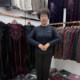 
Middle-aged mother's new winter wear half turtleneck plus velvet warm shirt with solid color thick bottoming shirt for 40-50 years old