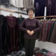 
Middle-aged mother's new winter wear half turtleneck plus velvet warm shirt with solid color thick bottoming shirt for 40-50 years old