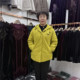 
Middle-aged mother's new winter hooded cotton coat outer mid-length knitted splicing 40-50 year old cotton coat