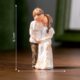 Micro landscape creative realistic kissing couple doll diy decoration crystal ball accessories mini desktop small ornaments