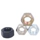 Grade 8 black, blue, white, zinc, color galvanized, nickel plated hexagon nut fine tooth locking screw cap m3m4m5m6m8m36