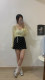 AME2025 summer new Korean version versatile slim 2 side zipper polka dot suit skirt A-line skirt hip short skirt
