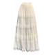 
Lace spliced ​​skirt women's umbrella skirt summer new loose long skirt white cake skirt a line big skirt