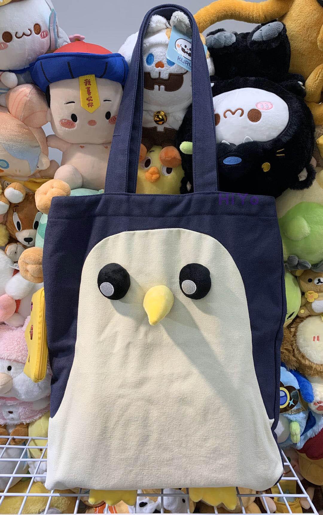 llj夹机占探险活宝探险时光企鹅甘特甘瑟单肩帆布包现货包邮