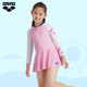 arena Arena one-piece long-sleeved skirt swimsuit sun protection teenagers and children's new style