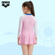 arena Arena one-piece long-sleeved skirt swimsuit sun protection teenagers and children's new style