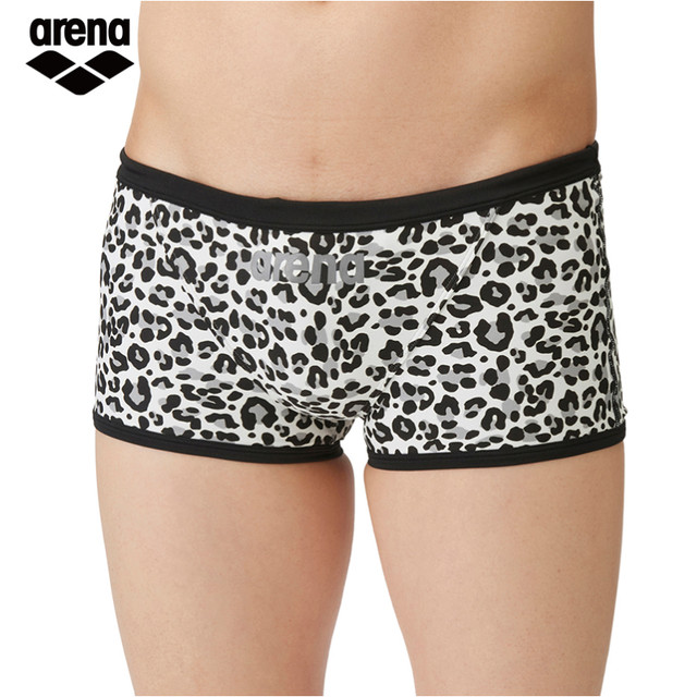 Xu Jiayu's same style arena men's fitness high-crotch boxer swimming trunks low-elastic professional competition swimsuit