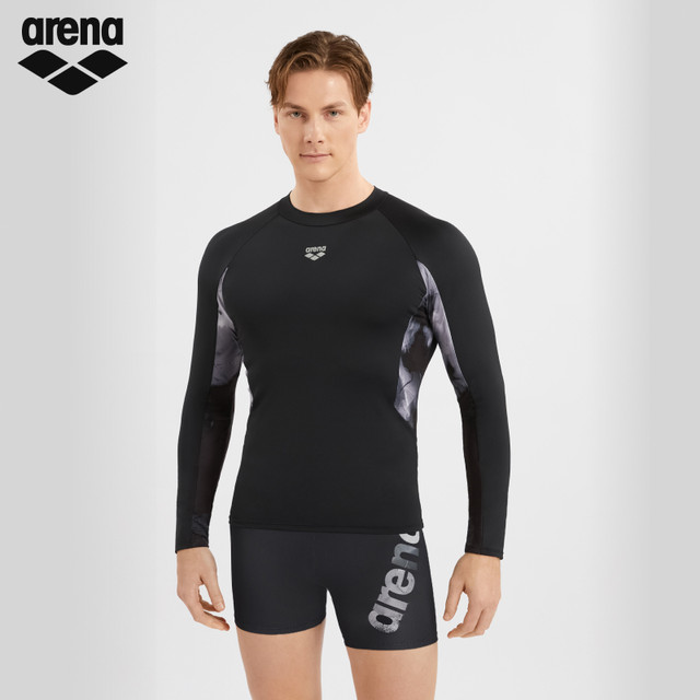 
arena 2025 new product men's 2.0 sun protection long-sleeved swimsuit boxer swim trunk men's style